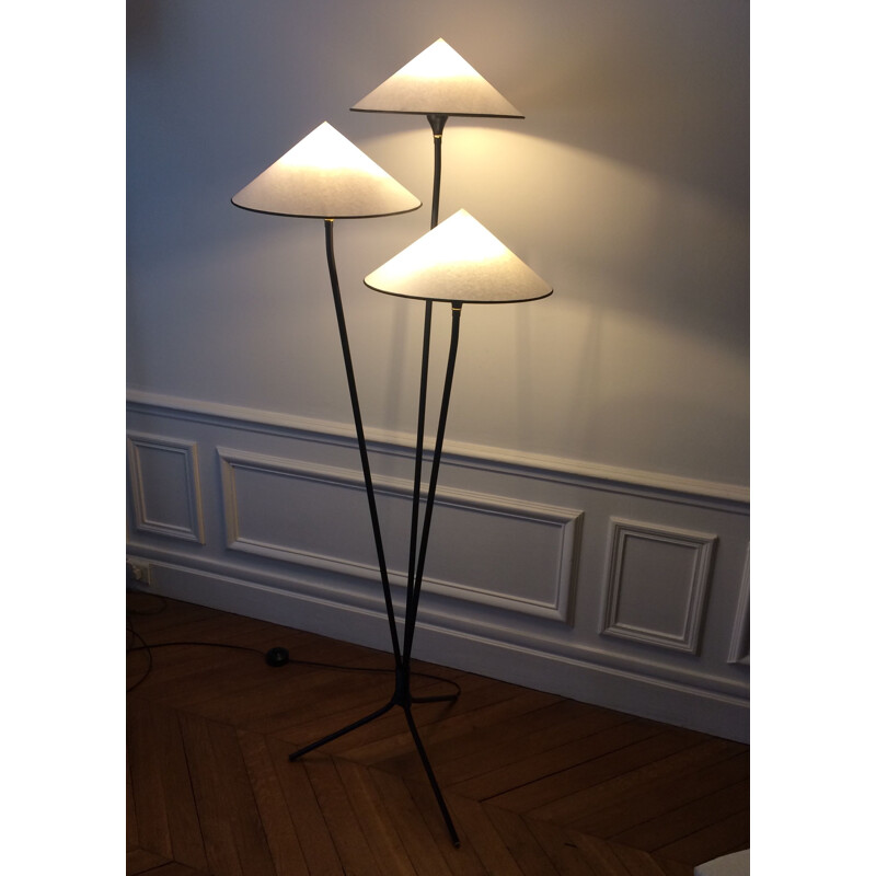 Lampadaire vintage tripode années 60