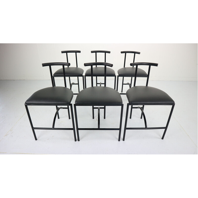 Set of 6 vintage chairs "Tokyo" by Rodney Kinsman for Bieffeplast,1985