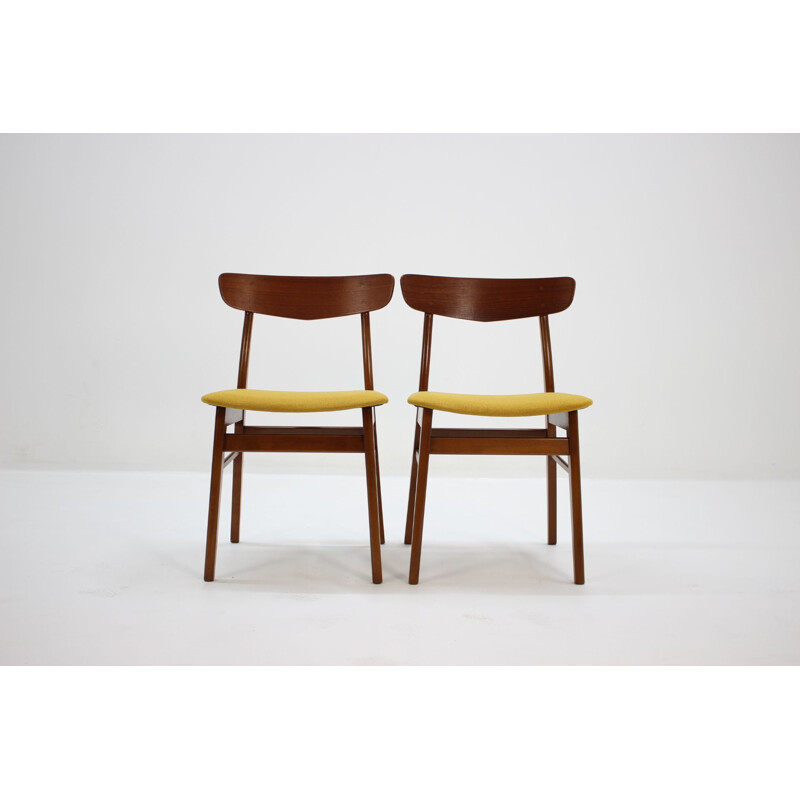 Set of 4 vintage teak Dining Chairs,Denmark,1960