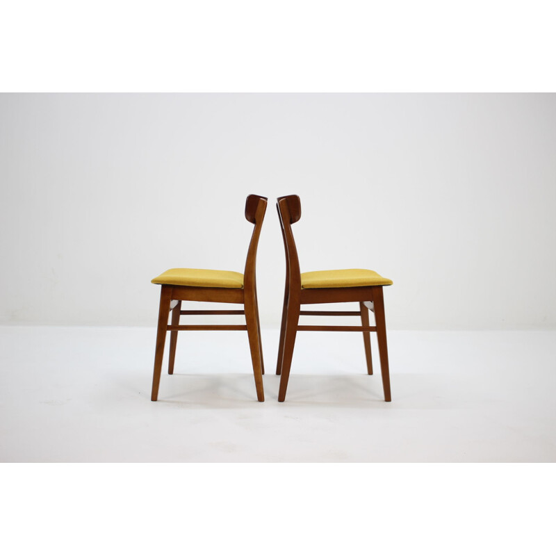 Set of 4 vintage teak Dining Chairs,Denmark,1960