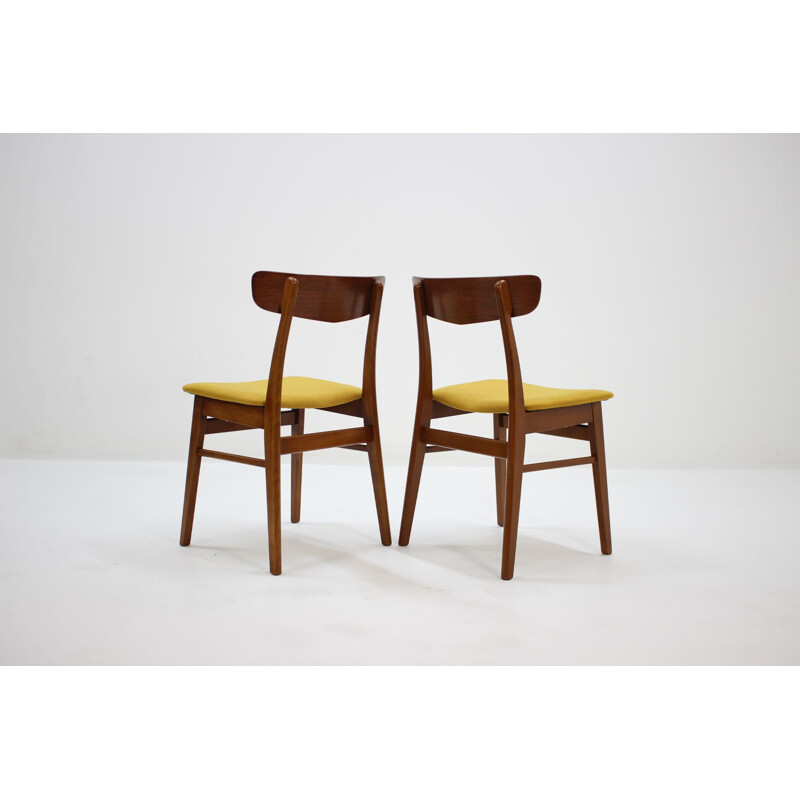 Set of 4 vintage teak Dining Chairs,Denmark,1960