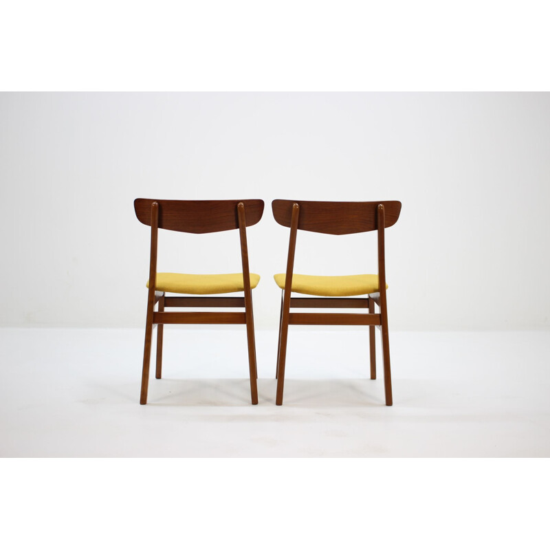 Set of 4 vintage teak Dining Chairs,Denmark,1960