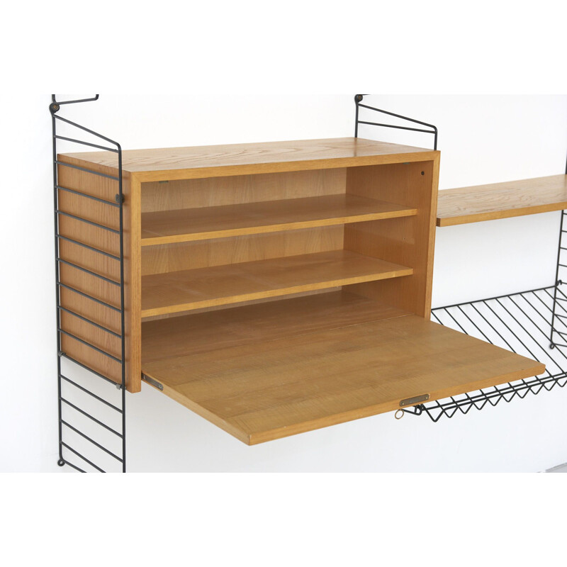 Vintage wall shelf by Nisse & Kajsa Strinning for string Design AB,1950