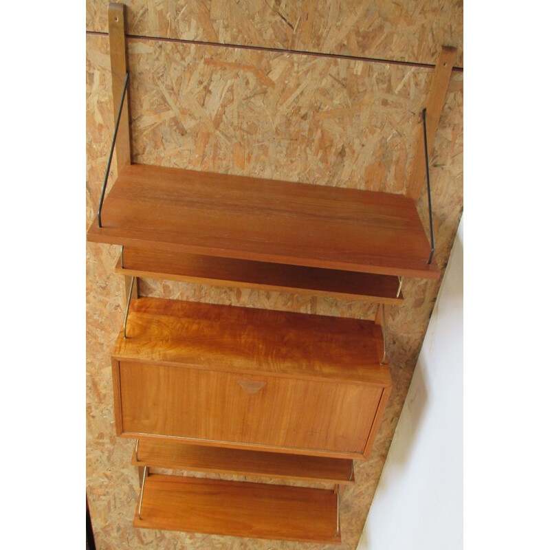 Vintage Danish royal system shelf by Poul Cadovius,1960