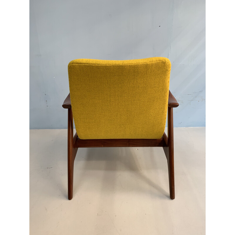 Vintage Dutch armchair in teak by L.van Teefelen for Webe armchair,1960