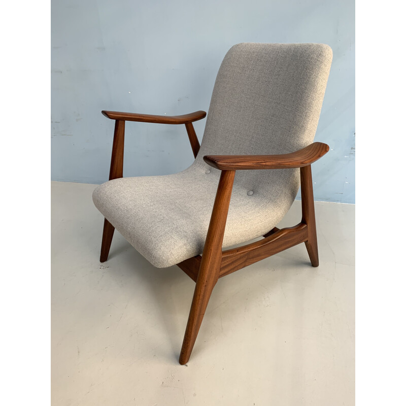 Vintage armchair in teak by L.van Teeffelen for Webe armchair,1960