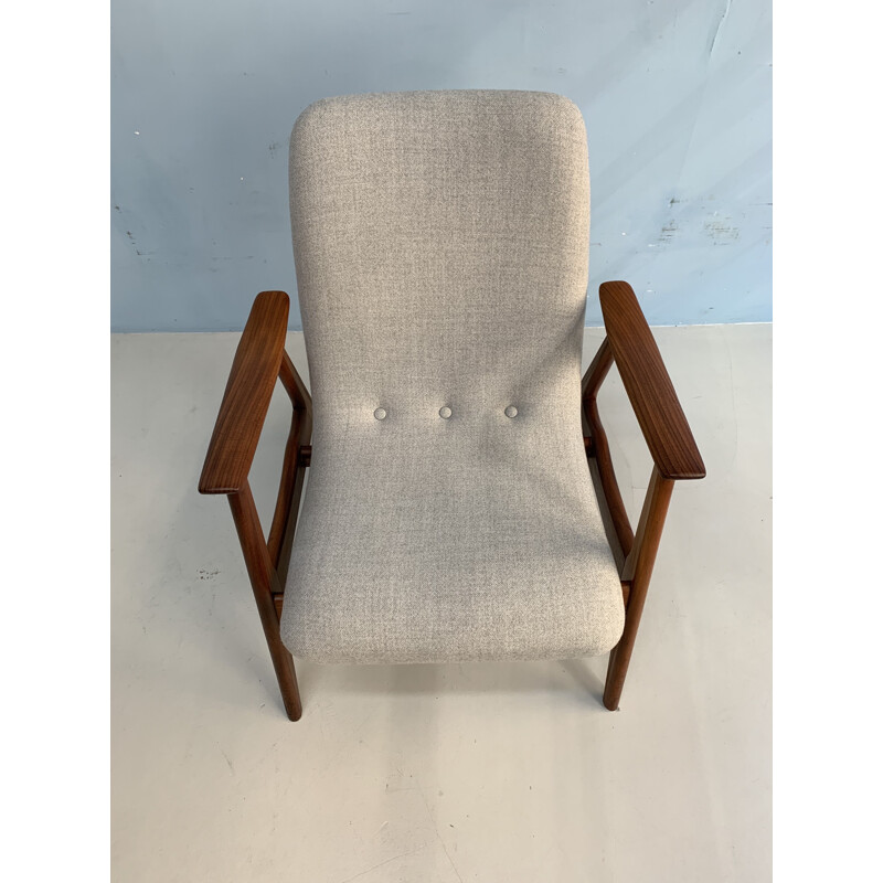 Vintage armchair in teak by L.van Teeffelen for Webe armchair,1960