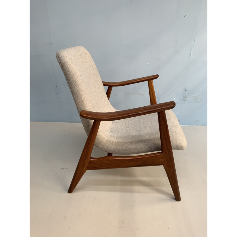 Vintage armchair in teak by L.van Teeffelen for Webe armchair,1960