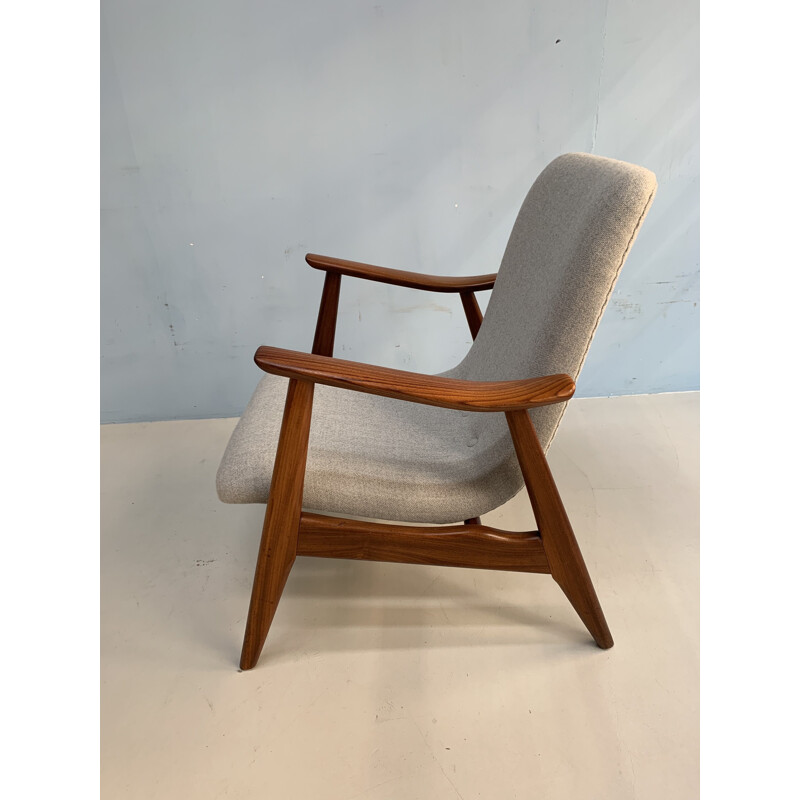 Vintage armchair in teak by L.van Teeffelen for Webe armchair,1960