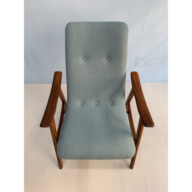 Fauteuil vintage en teck par L.van Teeffelen pour Webe,1960