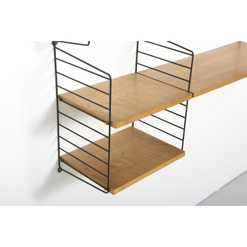 Vintage wall shelf by Nisse & Kajsa Strinning for string Design AB,1950