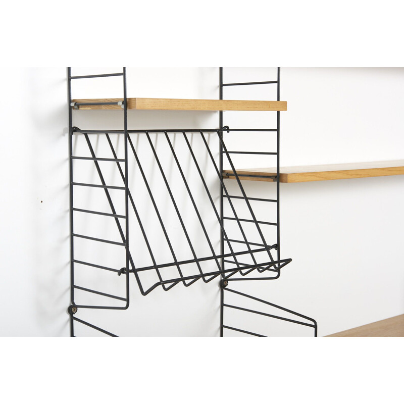 Vintage wall shelf by Nisse & Kajsa Strinning for string Design AB,1950