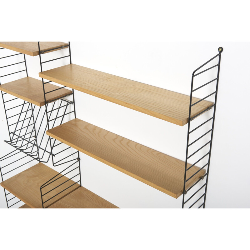 Vintage wall shelf by Nisse & Kajsa Strinning for string Design AB,1950