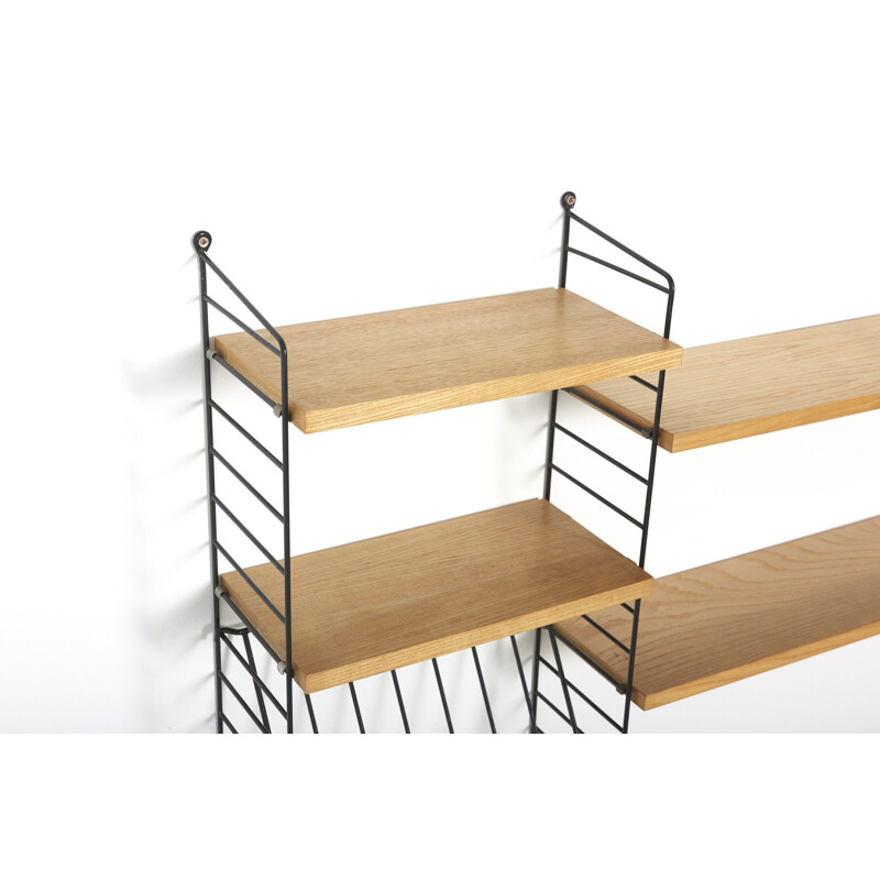 Vintage wall shelf by Nisse & Kajsa Strinning for string Design AB,1950