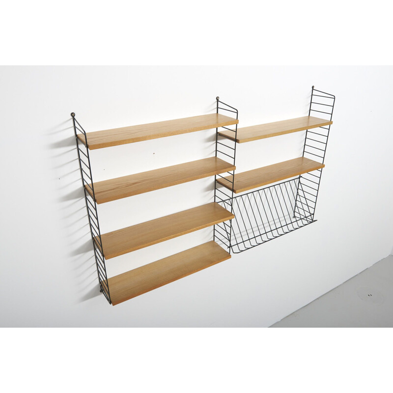 Vintage shelves in ash by Nisse & Kajsa Strinning 1950