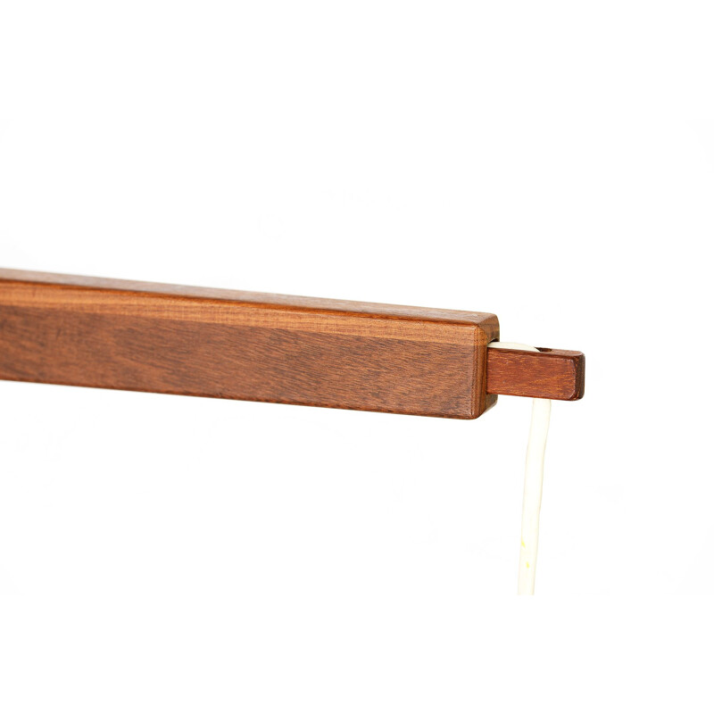 Vintage Telescopic wall lamp in solid teak 1960s