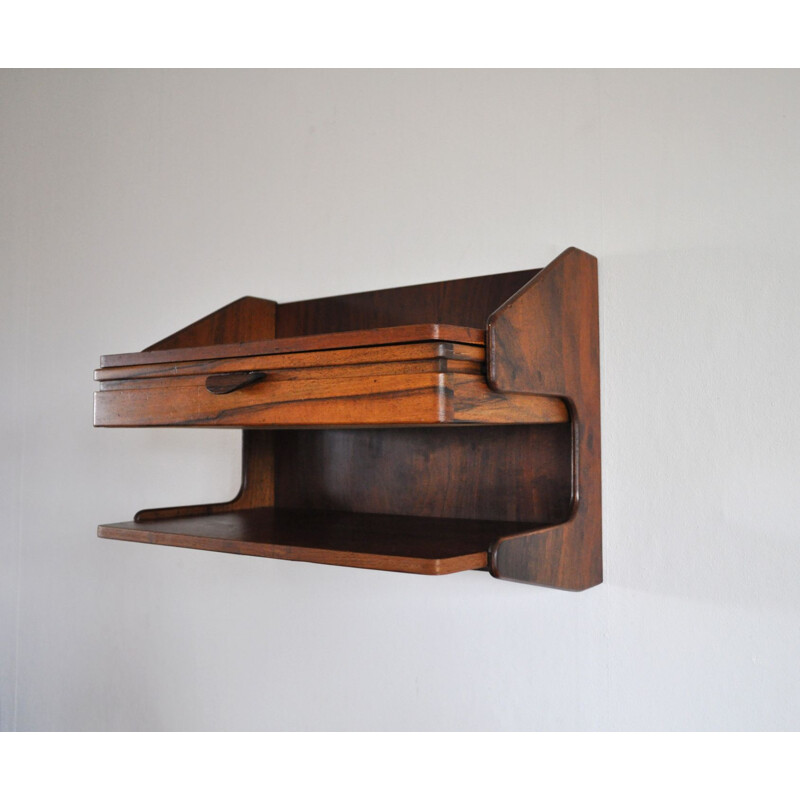 Vintage Wall shelf in teak and rosewood 1960