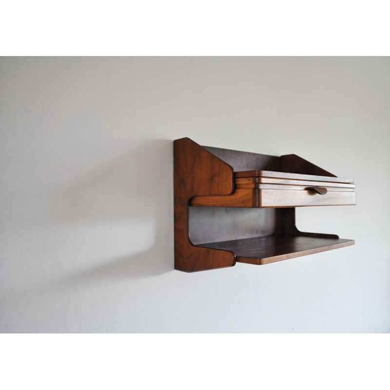 Vintage Wall shelf in teak and rosewood 1960