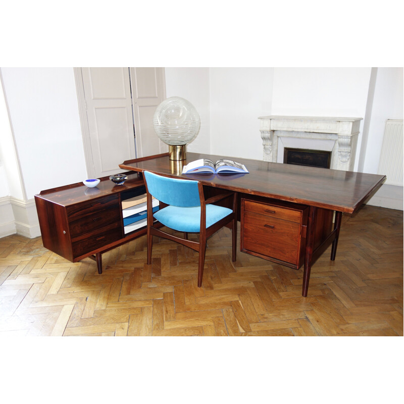 Vintage desk in rosewood by Arne Vodder for Sibast 1965