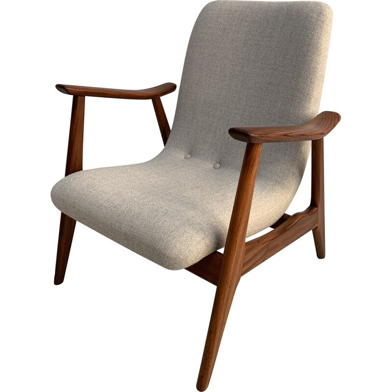 Vintage armchair in teak by L.van Teeffelen for Webe armchair,1960