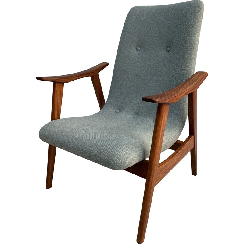 Fauteuil vintage en teck par L.van Teeffelen pour Webe,1960