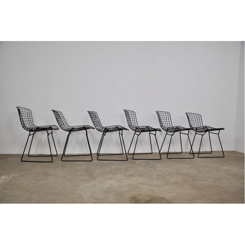 Set of 6 vintage chairs by Harry Bertoia for Knoll 1960