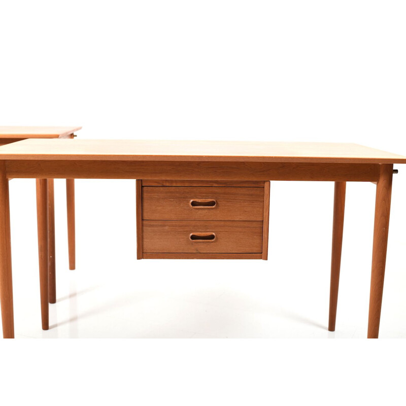 Pair of vintage desks for H.Sigh & Son Spøttrup in teakwood 1960