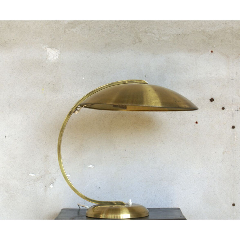 Vintage german lamp for Hillebrand in brass 1950