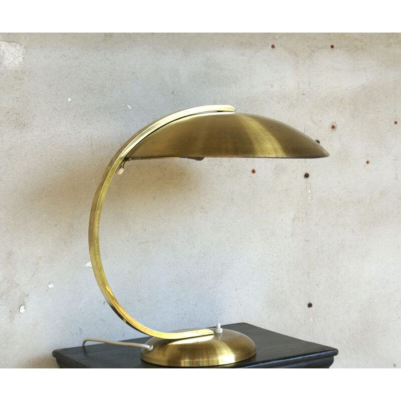 Vintage german lamp for Hillebrand in brass 1950