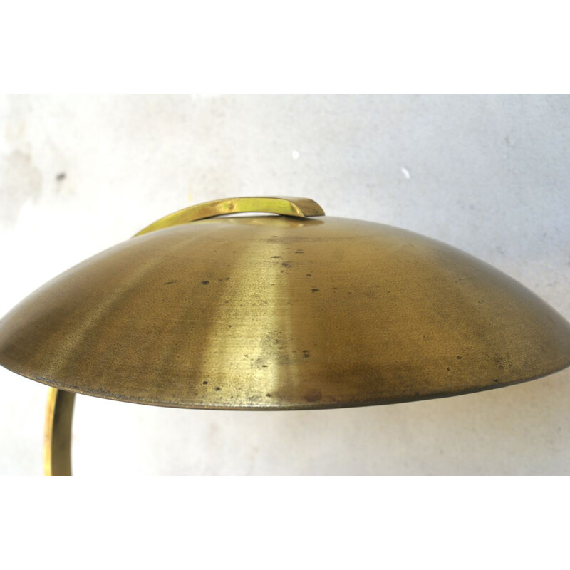 Vintage german lamp for Hillebrand in brass 1950