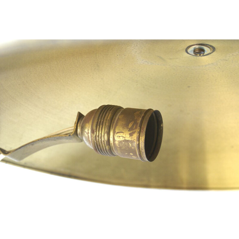 Vintage german lamp for Hillebrand in brass 1950