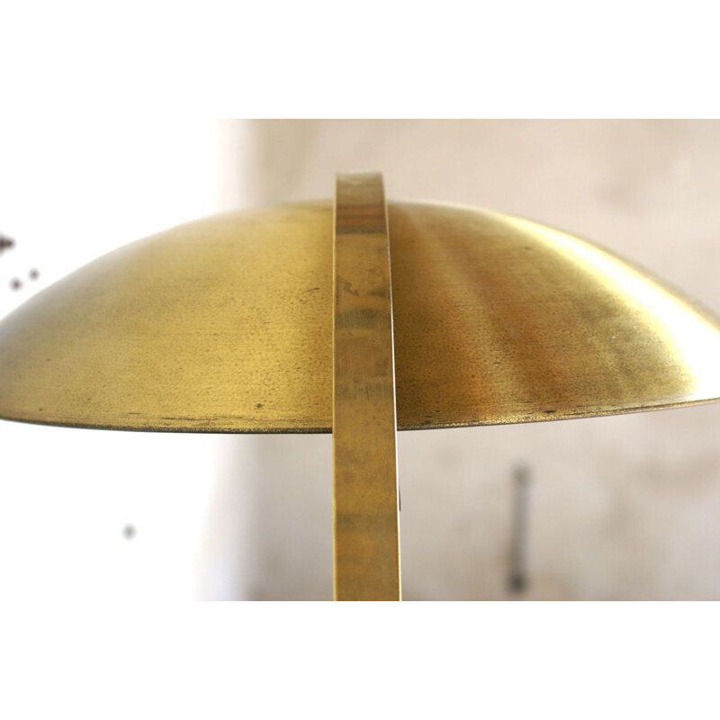 Vintage german lamp for Hillebrand in brass 1950