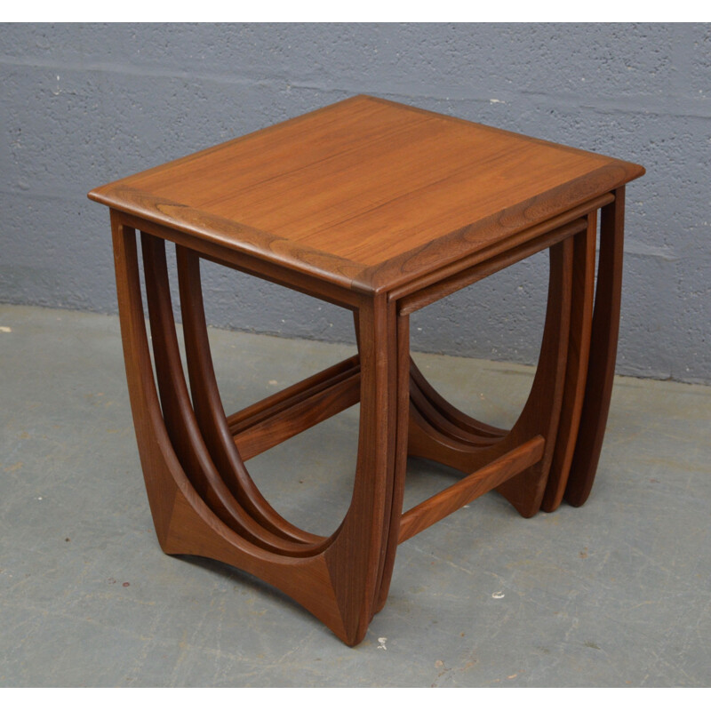 Set of 3 vintage nesting tables in teak G Plan Fresco