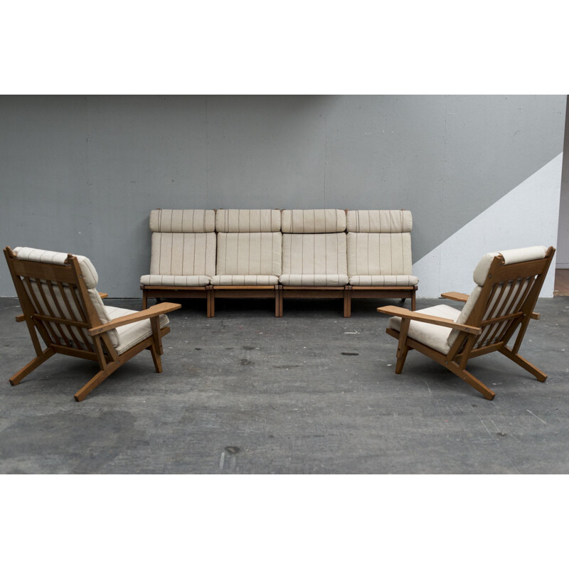 Vintage living room set GE 375 Hans Wegner for Getama