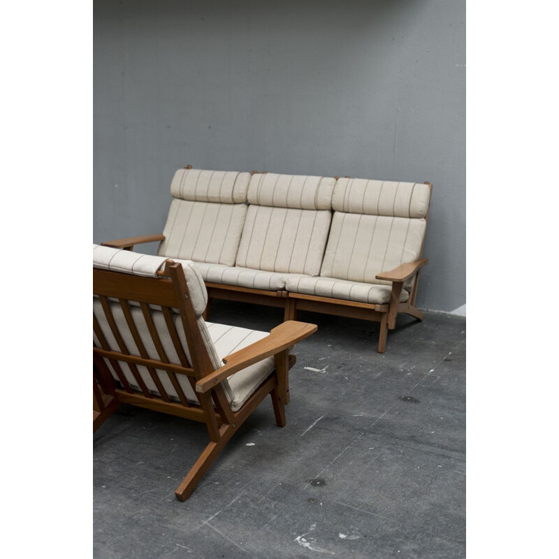 Vintage living room set GE 375 Hans Wegner for Getama