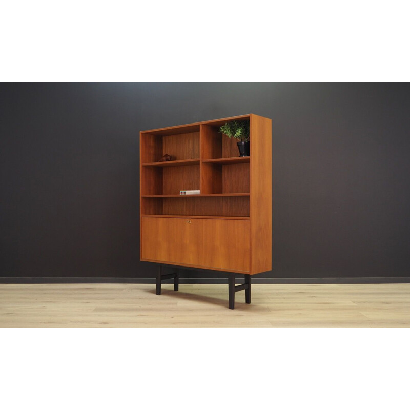 Vintage danish bookcase in teak by Domino Mobelfabrik,1970