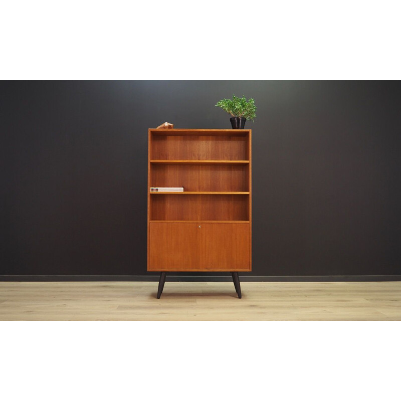 Vintage Scandinavian bookcase in teak,1970