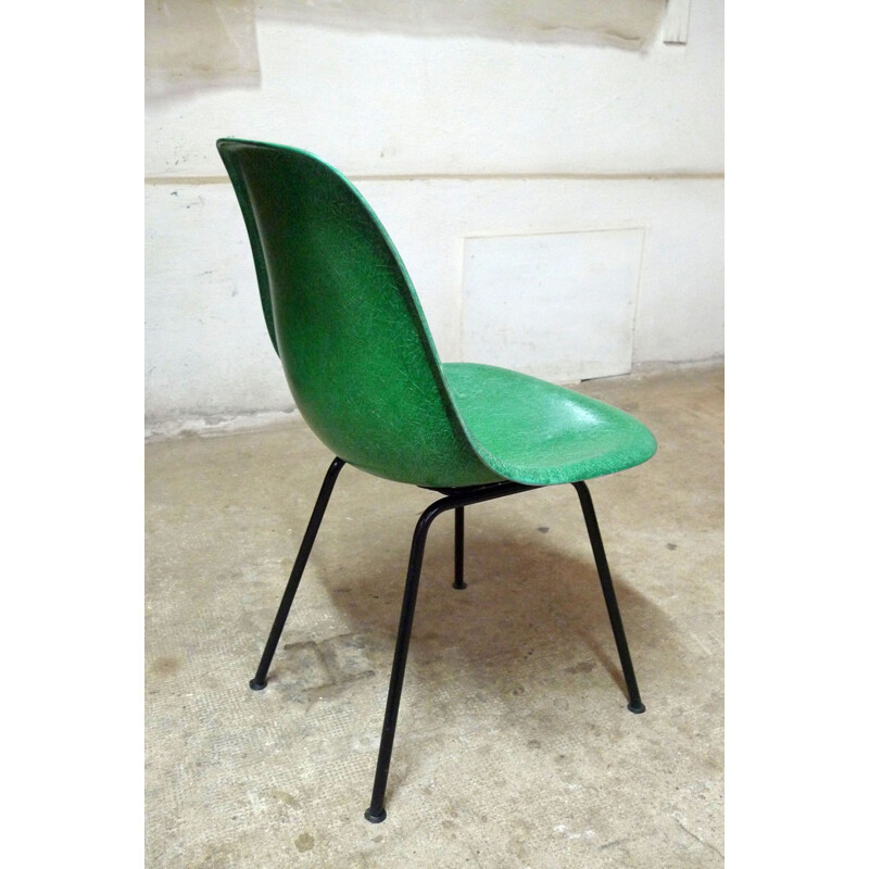 Chaise DSX verte Herman Miller, Charles & Ray EAMES - 1960