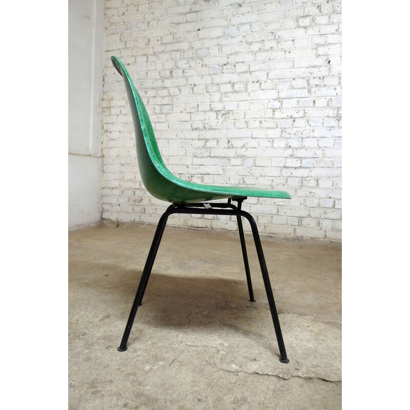 Chaise DSX verte Herman Miller, Charles & Ray EAMES - 1960