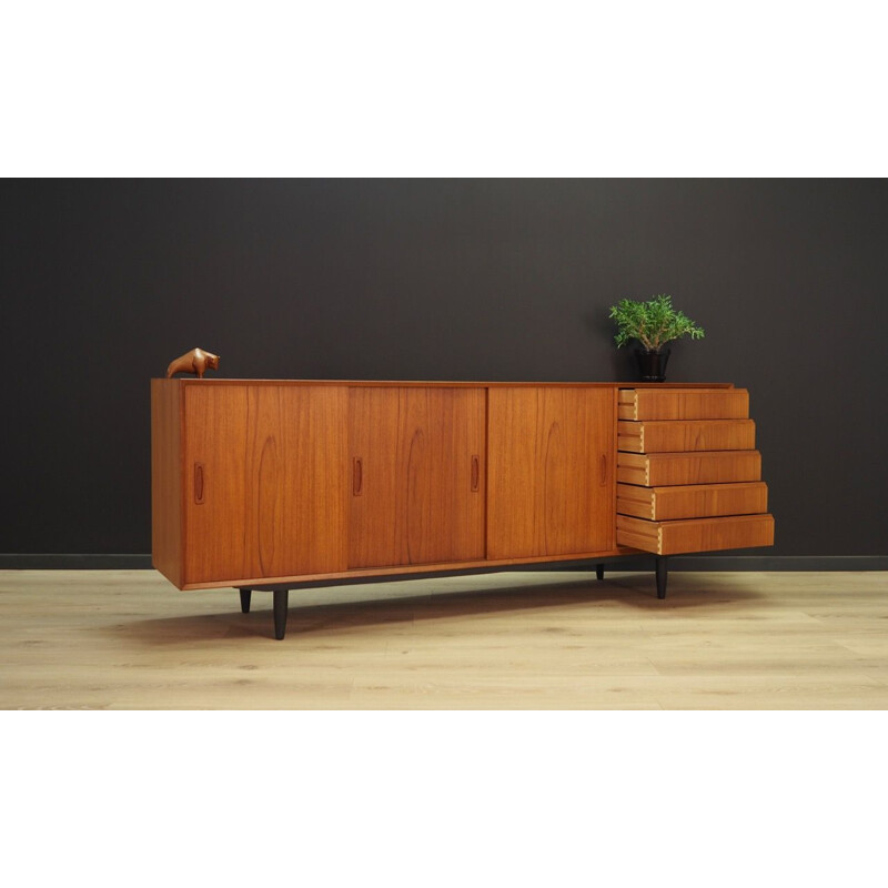 Buffet vintage design scandinave en teck