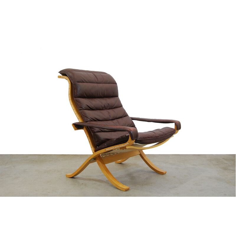 Vintage Scandinavian Flex Lounge Chair by Ingmar Relling for Westnofa 1970s