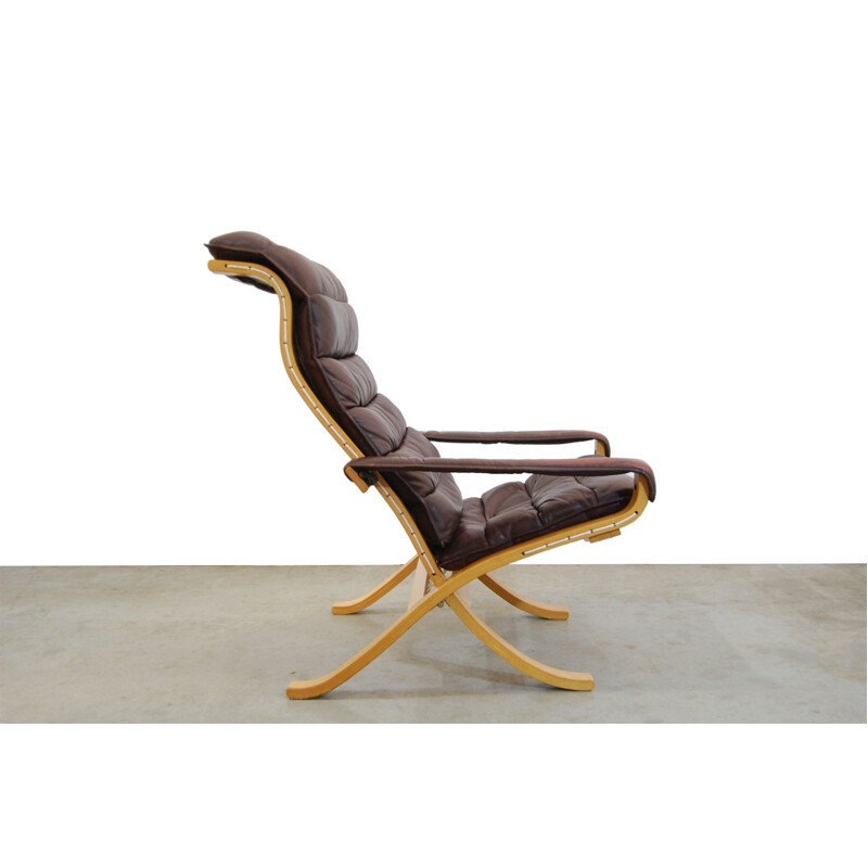 Vintage Scandinavian Flex Lounge Chair by Ingmar Relling for Westnofa 1970s