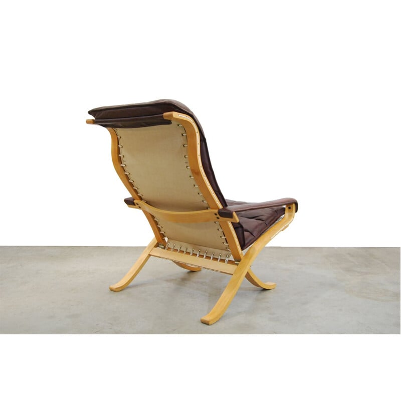 Vintage Scandinavian Flex Lounge Chair by Ingmar Relling for Westnofa 1970s