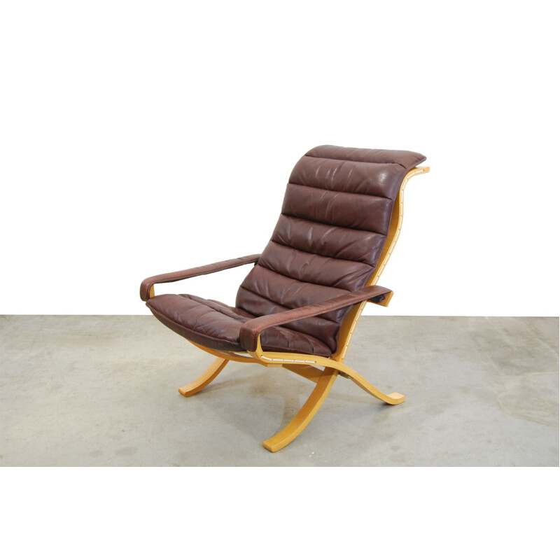 Vintage Scandinavian Flex Lounge Chair by Ingmar Relling for Westnofa 1970s