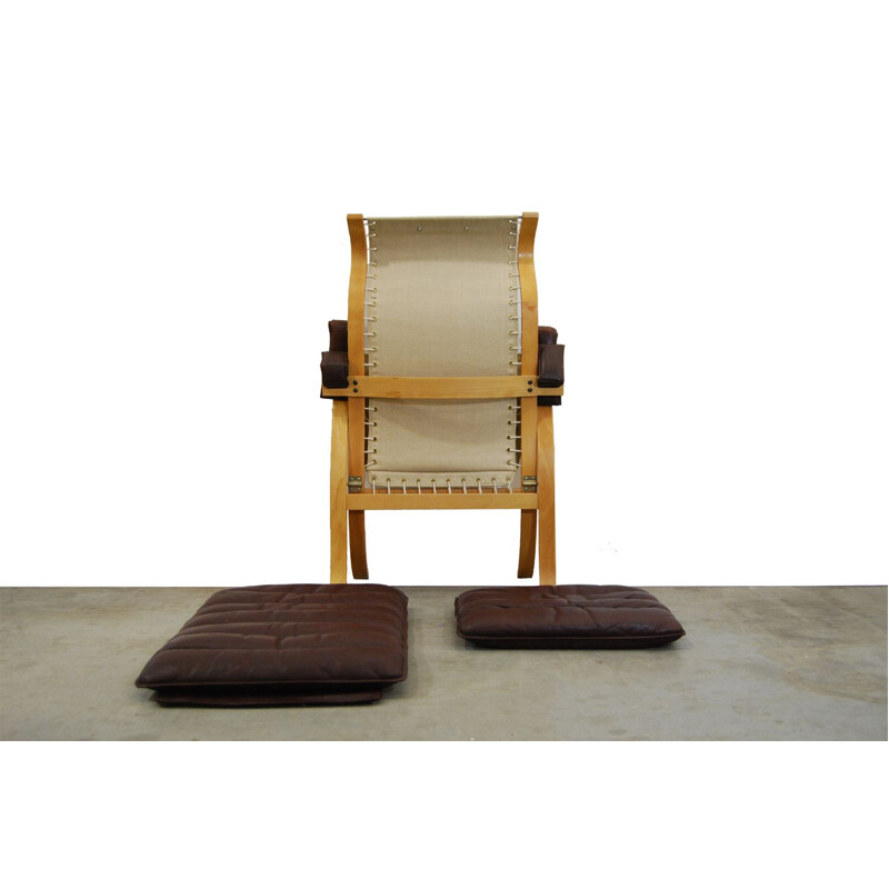 Fauteuil lounge vintage scandinave par Ingmar Relling pour Westnofa 1970