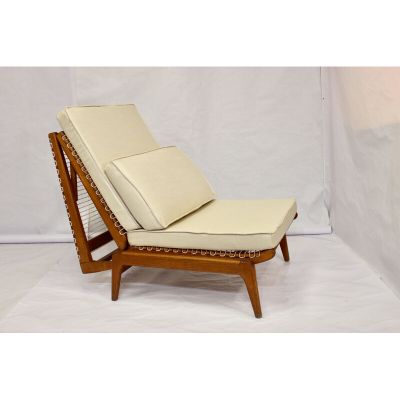 Vintage low chair - day bed by Georges Tigien 1960