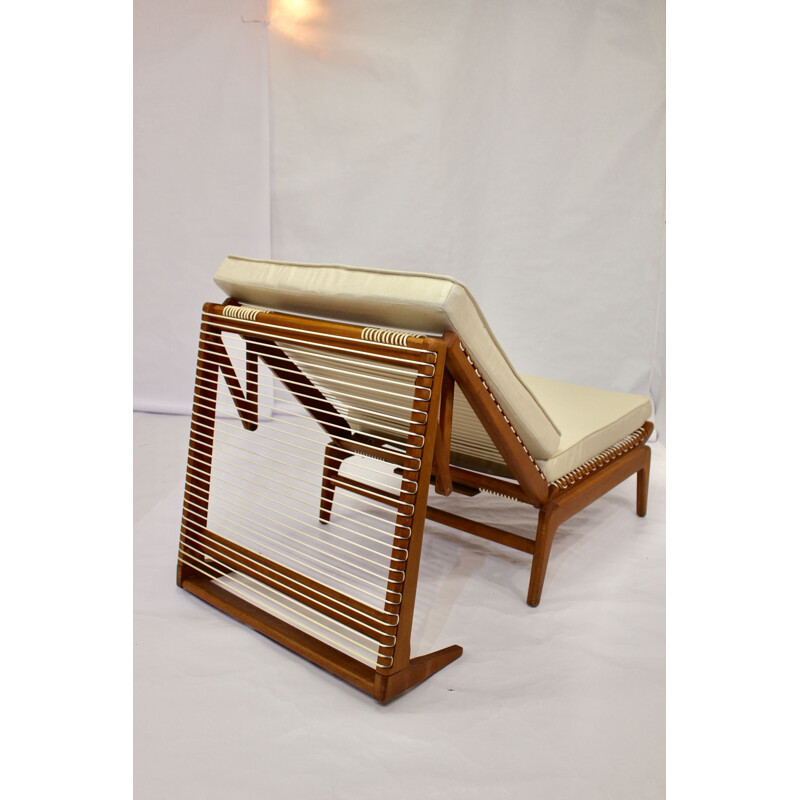 Vintage low chair - day bed by Georges Tigien 1960