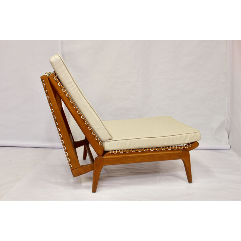 Vintage low chair - day bed by Georges Tigien 1960