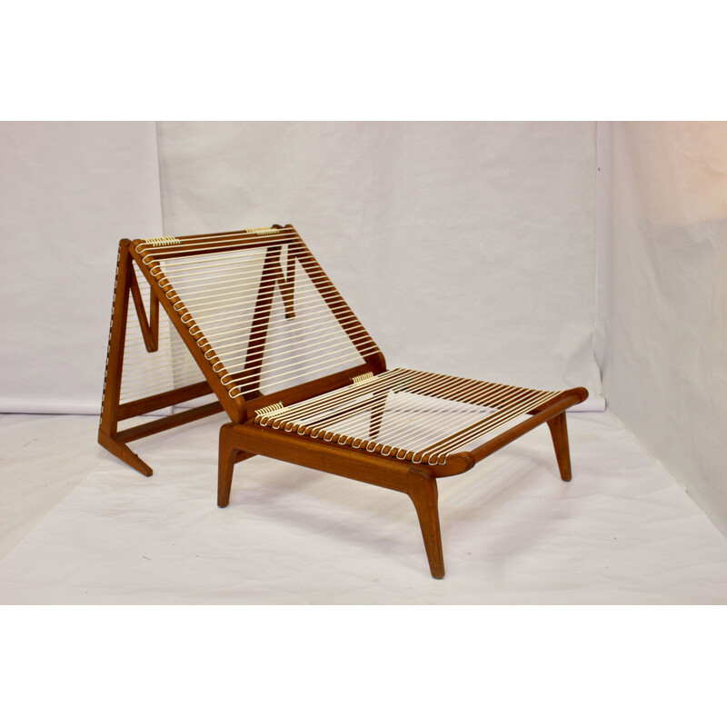 Vintage low chair - day bed by Georges Tigien 1960