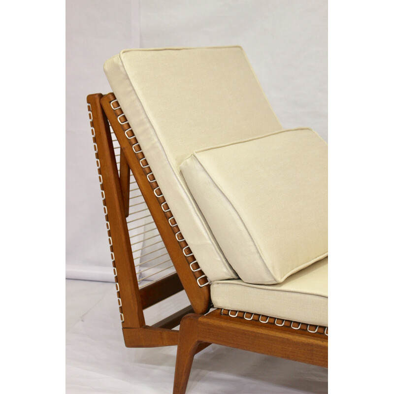 Vintage low chair - day bed by Georges Tigien 1960
